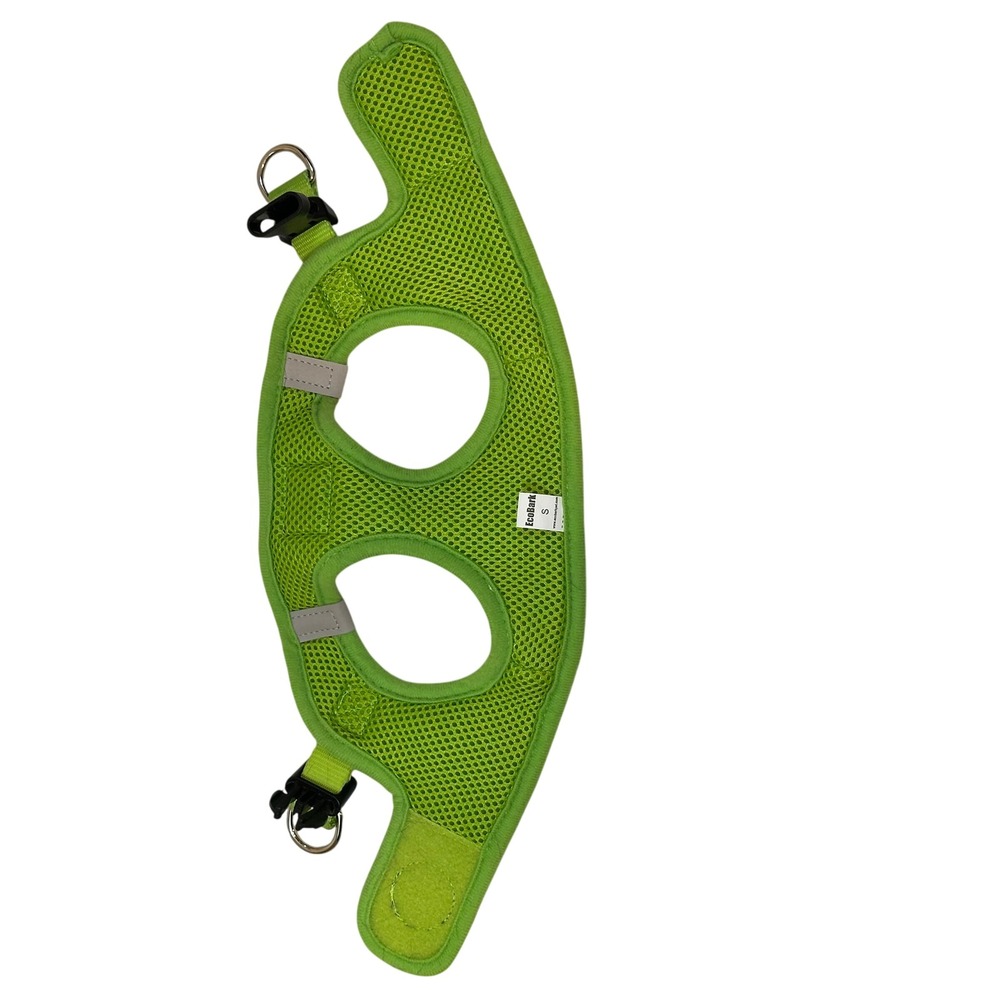 EcoBark Dog Harness Small Green Mesh Padded Comfort Step-In Adjustable Pet Vest - Picture 5 of 7